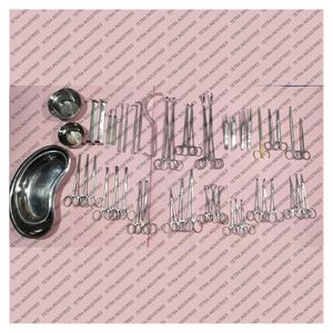 Juego de Instrumentos Quirúrgicos de Laparotomía Básica de Alta Calidad, 50 Piezas, Reutilizables, de Acero Inoxidable, Kit de Laparotomía Quirúrgica, CE - Product Image 1