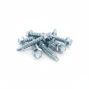 สกรูเจาะยึดแบบหัวหกเหลี่ยม PDC รุ่น 14  เคลือบสังกะสี  ทำจากเหล็กกล้าคาร์บอน  ระดับ 4.8 6.8  เกลียวหยาบ  หน่วยเป็นนิ้ว - Product Image 1