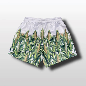 High Quality Digital Printing Custom Logo Casual Men's Shorts Breathable Quick Dry Elastic Waist Polyester Double <b>Layer</b> - Product Image 2