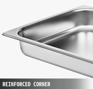 ชุดถาดอุ่นอาหารสแตนเลสทรงสี่เหลี่ยมผืนผ้า 6 ชิ้น สำหรับจัดเลี้ยงบุฟเฟ่ต์ ราคาดีที่สุด - Product Image 3