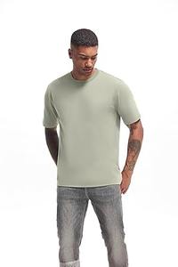 T-shirts pour hommes 100 % coton en gros, haute qualité, avec logo imprimé, pour l'été, personnalisables, anti-plis, respirants, unis - Product Image 3