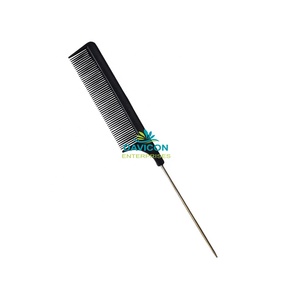 DAVICON-peine Antiestático de carbono para extensiones de cabello, pinzas y peines personalizados de acero inoxidable, Tony & Guy - Product Image 1