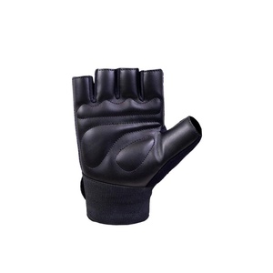 Guantes Deportivos Personalizados al por Mayor, sin Dedos, con Correa Larga, Hechos de Cuero de Alta Calidad para Levantamiento de Pesas - Product Image 4