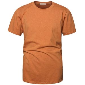 OEM Oversized T Shirt Manufacturer Quick Dry Cotton Tee With Drop Shoulder Wholesale Streetwear T-shirts Orange Embroidery <b>Logo</b> - Product Image 2