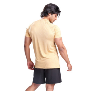 Camisetas de Gimnasio de Manga Corta para Hombre, Corte Ajustado, Tejido Jersey de Spandex/Poliéster, Transpirable y de Secado Rápido, Ecológico - Product Image 2