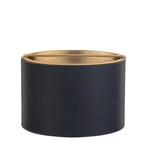 Modern Round Stainless Steel Ice Bucket With Tongs Double Wall Party Cooler Black Finish ice Bucket - Product Image 4