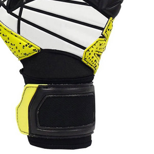 Gants de gardien de but de football personnalisés, doigts entiers, en PU et latex, antidérapants, avec sangle de poignet réglable, respirants, unisexes - Product Image 3