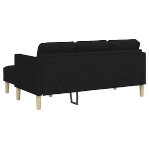 ชุดโซฟาโพลีเอสเตอร์สีดำพร้อมเบาะรองนั่งสำหรับห้องนั่งเล่น - Product Image 6