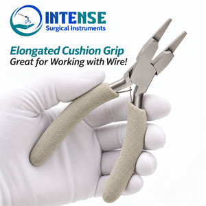 Pince à bec plat professionnelle en acier inoxydable pour bijoux, outil de pliage de fil et de façonnage artisanal, prise confortable, instrument chirurgical robuste - Product Image 4