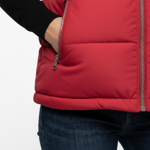 Chaleco Acolchado Personalizado con Logotipo para Mujer, Chaqueta sin Mangas de Invierno, Chaleco Térmico Acolchado, Fabricante OEM - Product Image 6