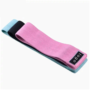 Banda de cadera de tela antideslizante de color personalizado para entrenamiento de glúteos, accesorios de fitness, fabricante, logotipo OEM ODM, venta al por mayor de fábrica para el hogar - Product Image 3