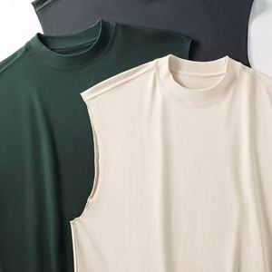 เสื้อกล้ามถักคอวีสีดำล้วนสำหรับผู้ชาย สวมใส่สบายๆ - Product Image 6