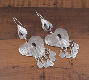 ต่างหูเงินแท้ 925 วินเทจ ประดับเทอร์ควอยซ์ ดีไซน์เรขาคณิตหรูหรา สไตล์โบราณ สำหรับผู้หญิง เหมาะสำหรับงานแต่งงาน ป้องกันการแพ้ ของขวัญเครื่องประดับ - Product Image 4