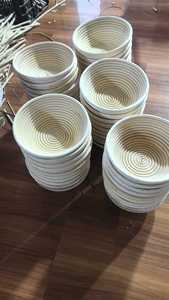 Cesta de fermentación de pan de ratán tejida a mano, redonda/ovalada, 18 cm, Banneton Vietnam, para fermentación de masa de panadería artesanal - Product Image 5