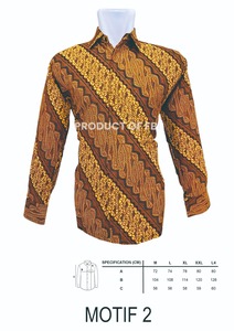 Camisa de algodón con estampado Batik Formal clásico para hombre, manga larga, motivo Batik, estilo informal de Indonesia, 100% de algodón - Product Image 2