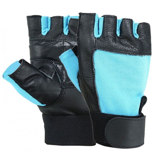 Gants de moto demi-doigts en cuir violet et noir, respirants, écologiques, longueur opéra, pour usage quotidien extérieur quatre saisons - Product Image 5