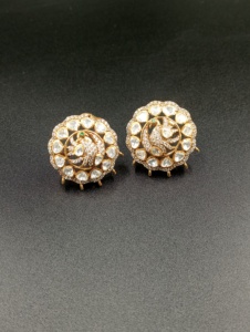 Amaira Jewels Gold Plated <b>Silver</b> <b>Stud</b> Earrings Crystal Rhinestone Flower Design Women's Wedding Luxury Gift Party Jewelry - Product Image 6