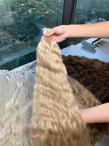 Extensiones de Cabello Humano a Granel, Doble Trama, Cabello Virgen Vietnamita, 100g, Ondulado Natural, Todos los Colores, 60 cm de Largo - Product Image 6