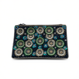 Sac à main de luxe traditionnel indien, multicolore, orné de perles en verre de cristal, artisanat durable, accessoires de mode haut de gamme - Product Image 2