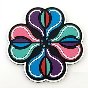 Custom PVC Patches Soft Rubber 3D Embroidered Style Hook Loop <b>Badge</b> For Bags Hats Jackets Clothing And Accessories - Product Image 1