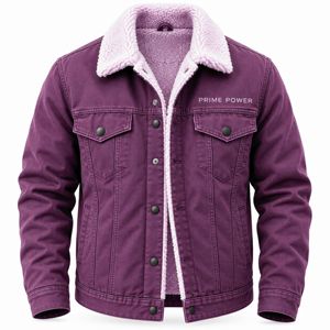 <b>Men's</b> Winter Sherpa <b>Lined</b> Jean <b>Jacket</b> Classic Denim Trucker Coat Warm <b>Fleece</b> Interior Custom Wholesale OEM Apparel Factory - Product Image 6