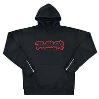 Sudadera con capucha y máscara tipo balaclava extragrande. Algodón premium de 450GSM con bordado 3D de Meeroos Industries