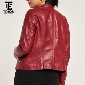 Nouvelle arrivée, veste en cuir pour femmes, vêtements sur mesure, mode, respirante, vente chaude, prix bas, veste en cuir pour femmes - Product Image 5