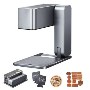 Incisore Laser Portatile da 600 mm/s 5W con Sistema di Controllo Ruida per MDF, Set Base Fai-da-Te di Menta - Product Image 1