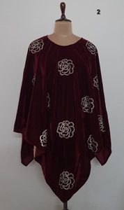 Ponchos en velours avec travail de broderie Jarkan swasrosvki - Product Image 3
