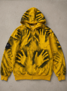 Sweat à capuche personnalisé en coton 100% peint à l'aérographe pour l'hiver |   Graffiti personnalisé avec nom pour la tendance streetwear |   Esthétique Virale TikTok - Product Image 2