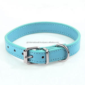 Collar de perro clásico de cuero genuino 100% de calidad superior fabricante al por mayor todos los tamaños y colores disponibles Collar de perro para mascotas - Product Image 3