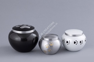 Petites urnes commémoratives en aluminium pour cendres d'adultes - Urnes funéraires bleues pour crémation, plusieurs tailles, conteneurs pour cendres humaines, fournitures funéraires - Product Image 5