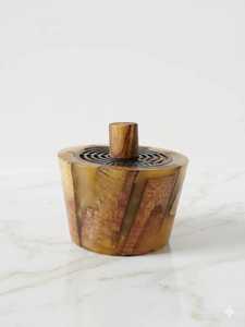 Compre un Juego de Quemadores de Incienso de Resina y Madera de Diseño con Inserto Metálico, Aroma a Sándalo, Ecológico, para Uso en Todas las Estaciones - Product Image 4