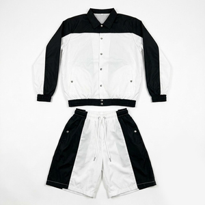 High Quality <b>Summer</b> <b>Men</b> Clothing Jogging Sportswear Sets Tracksuits Nylon Windbreaker Sets Windbreaker <b>Jacket</b> Short Set for <b>Men</b> - Product Image 1