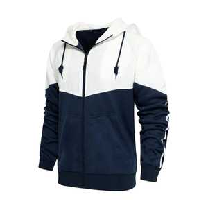 Ensemble de survêtement 2 pièces en polaire bicolore USA, tendance et durable, faible MOQ, pour homme - Product Image 3