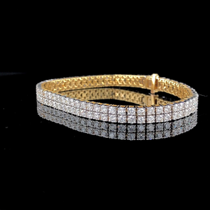 Moissanite Lab Grown Moissanite <b>Bracelet</b> 925 Sterling Silver <b>Gold</b> Plated VVS Cut Elegant Jewelry Timeless Brilliance Natural - Product Image 4