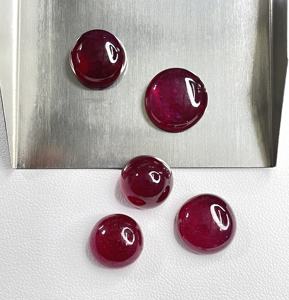 Rubí Natural de Alta Calidad, 100% Natural, Color Rojo Rosado, 49.55 Quilates, Gema Suelta Redonda Tratada con Calor para Joyería - Product Image 4