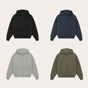เสื้อฮู้ดดี้ผู้ชายสีสันตามสั่ง ทรงโอเวอร์ไซส์ ผ้าหนา ใส่สบาย มีกระเป๋าจิงโจ้ แต่งขอบยางยืด - Product Image 3