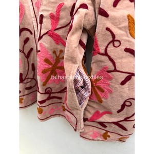 Indian <b>Women</b> Jacket Handmade Floral Embroidery Jacket Boho Chic Inside Cotton Lining Jacket <b>For</b> Winter <b>Coat</b> - Product Image 5