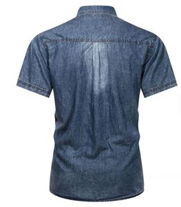 Wholesale <b>Men</b> Denim <b>Shirts</b> Classic Cotton Button Down <b>Shirt</b> Casual Winter Medium Wash Anti-Wrinkle Eco-Friendly Everyday Wear - Product Image 2
