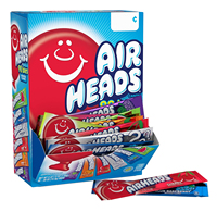 Boîte de variétés professionnelles Airheadss Sour : Punch Pastèque, Blue Blast, Lemon Berry