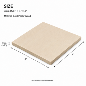 Paneles de Madera Maciza sin Acabado EFS, Láminas de Madera Natural, Tablas de Madera Cruda para Proyectos de Carpintería, Duraderas y Personalizables - Product Image 2