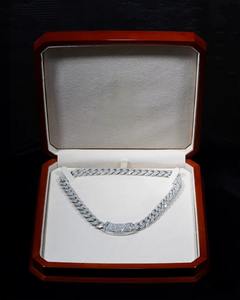 Chaîne cubaine en argent sterling 925 avec moissanite VVS1, chaîne faite à la main, style hip-hop, chaîne cubaine pour homme pour les soirées - Product Image 1