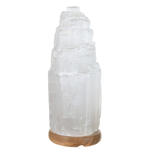 Lámpara de Sal Blanca del Himalaya de Fabricante OEM, 100% Natural, Tallada a Mano, con Estilo Romántico - Product Image 1