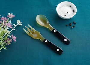 Ensemble de couverts en corne de buffle, cuillère et fourchette, vente en gros, haute qualité, faits à la main, corne naturelle polie, Uttar Pradesh, pour mariage, artisanat - Product Image 4