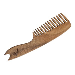 Premium Wooden Comb for Hair <b>Care</b> Wide Tooth With Custom Logo Detangler <b>Beard</b> Comb Eco Friendly Gift Item Wholesale Manufacturer - Product Image 1