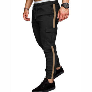 Pantalon de travail neuf pour homme, coupe droite et ample, couleur unie, style sport, avec logo personnalisé OEM, idéal pour l'automne et le commerce international. - Product Image 4