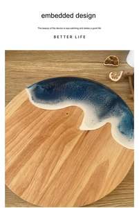 Elegante Tabla de Cortar de Bambú |   Tabla de Cortar de Diseño Moderno para Preparación de Alimentos y Servicio a la Mesa - Product Image 3