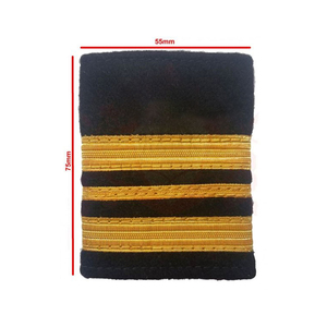 Customized <b>Shoulder</b> Boards Uniform Epaulette In Golden Color Embroidered Soft Slip Epaulette From Pakistan - Product Image 5