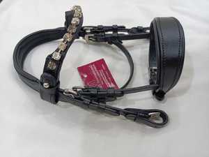 Bridon d'équitation en cuir élégant et personnalisable de qualité supérieure avec embellissement en cristal – Fabricant et grossiste de bridons personnalisables - Product Image 2